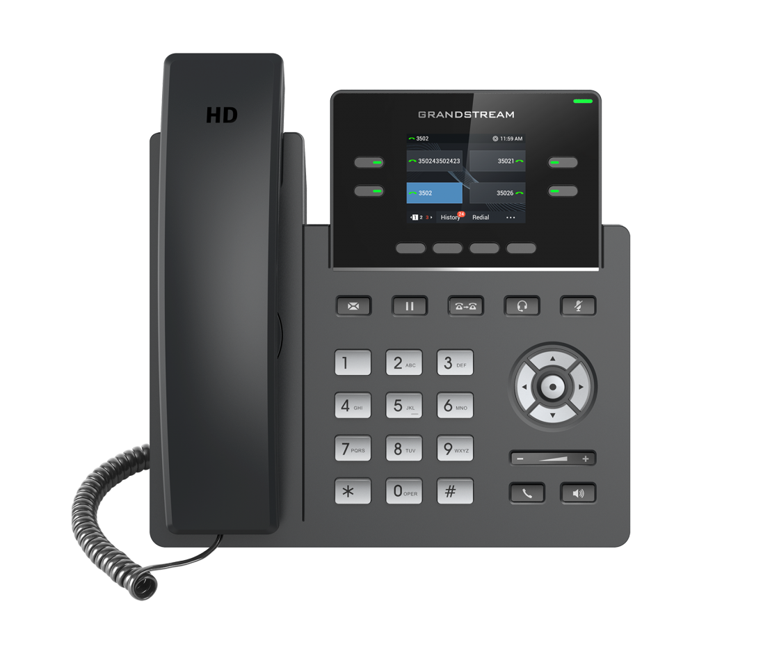 Grandstream GRP-2612W 4-Line Wired+WiFi Phone