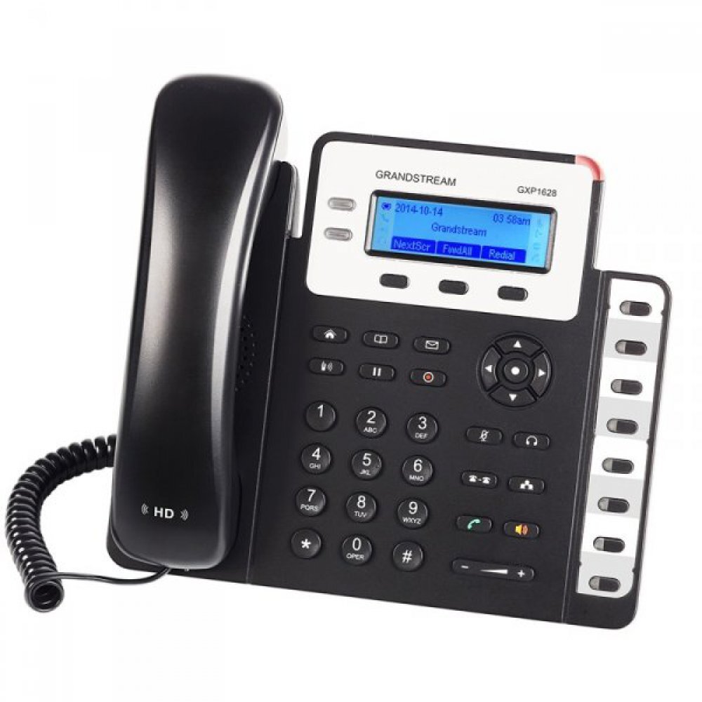 Grandstream GXP-1628 2-Line POE Wired Phone with Bluetooth
