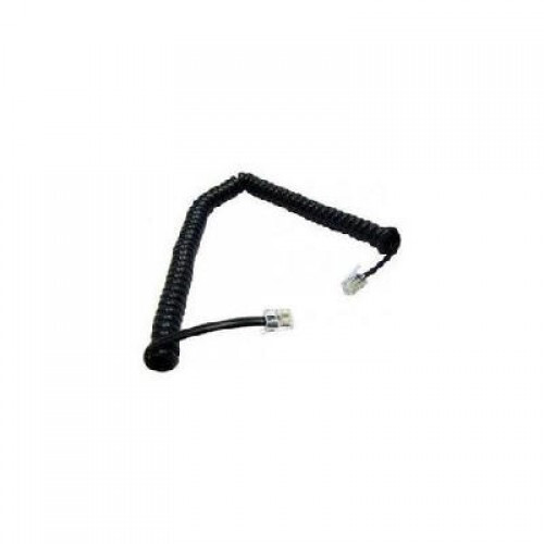 Seven Foot Black Coil Handset Cable